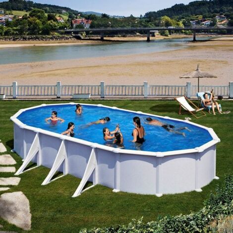 Piscina Atlantis Acero Blanco altura 132 - 730x375