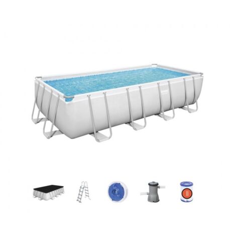 PISCINA FUORI TERRA RETTANGOLARE BESTWAY 488X244X122CM