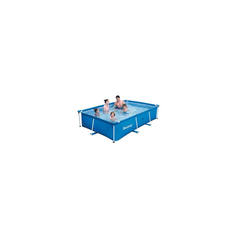 Bestway - Piscine rectangulaire Steel Pro avec cadre de support Cm.400X211X81H. - 32,2 kg - 5 700 litres (art.56405)