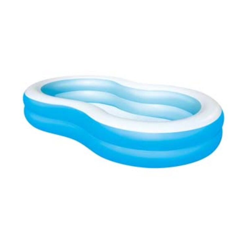 Image of Piscina 'big lagoon family' gonfiabile +3 anni - cm.262x157x46h. - peso kg.4,8 (art.54117b) Bestway cod013
