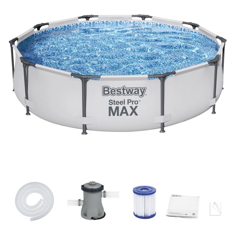 Image of Piscina Bestway con pompa - piscina fuori terra - 305x76 cm - bianca