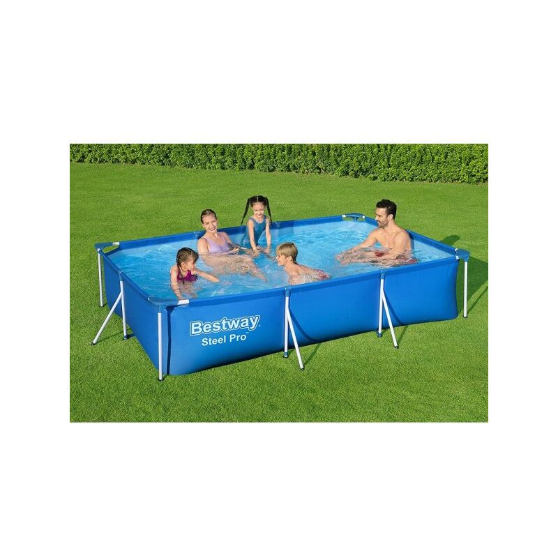 Piscina Sobre Suelo Rectangular 3300Lt Steel Pro 300X201X66 Cm 56404 -