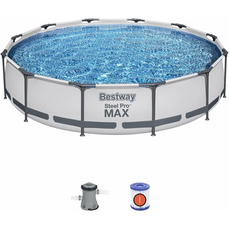 Piscina con struttura rotonda Steel Pro max 366x76 cm Bestway 56416