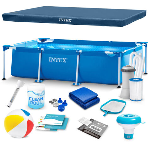 Piscina da giardino con struttura 300 x 200 x 75 cm 15 in 1 INTEX 28272