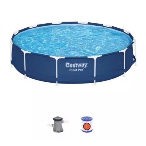 Piscina da giardino con struttura 366 x 76 cm 7 in 1 Bestway 56681