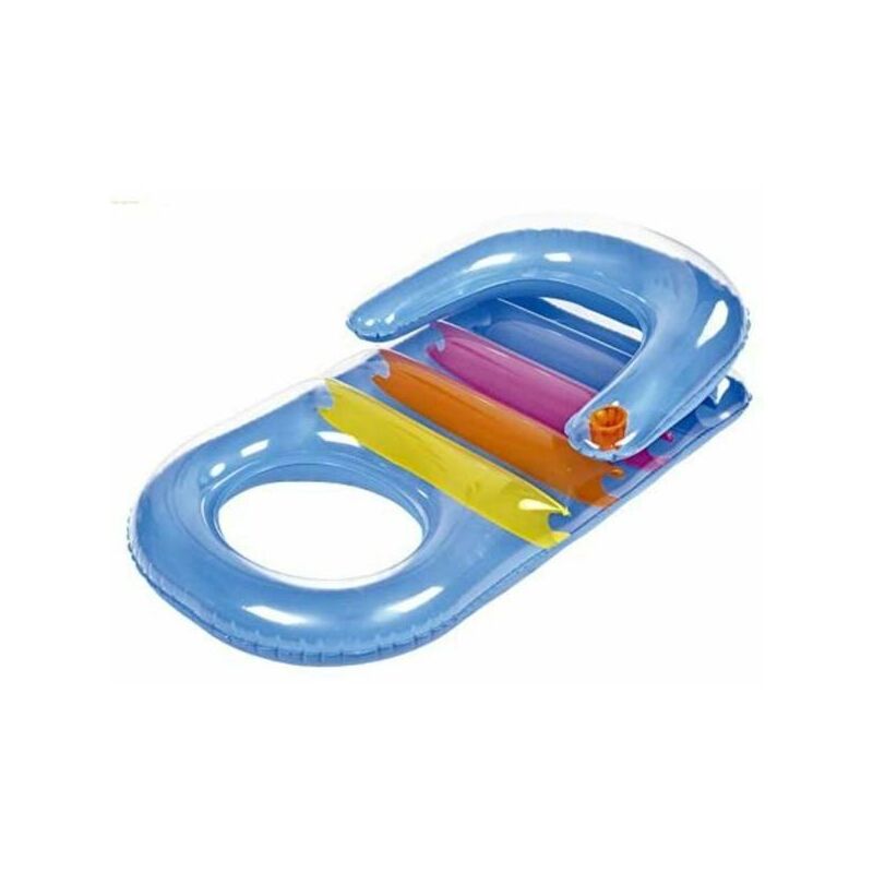 Colchoneta De Playa Hinchable Multicolor Con Portabebidas 150X86Cm