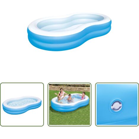 Piscina de jardín - Bestway Piscina familiar Big Lagoon 262x157x46 cm