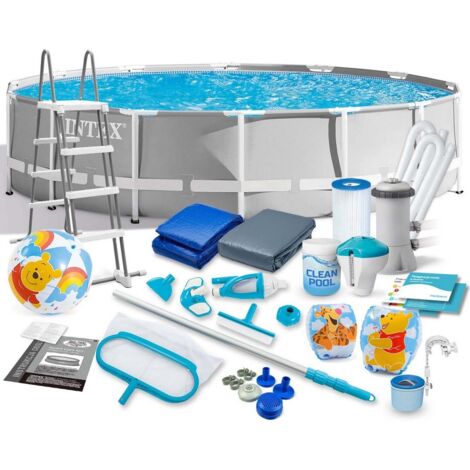 Piscina de jardín con estructura 457 x 122 cm 21 en 1 INTEX 26726