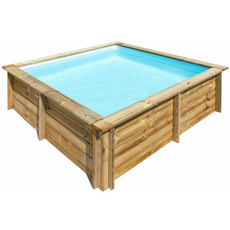 Piscina de Madera Miami - 4.86 x 3.36 x 1.20 m: : Jardín