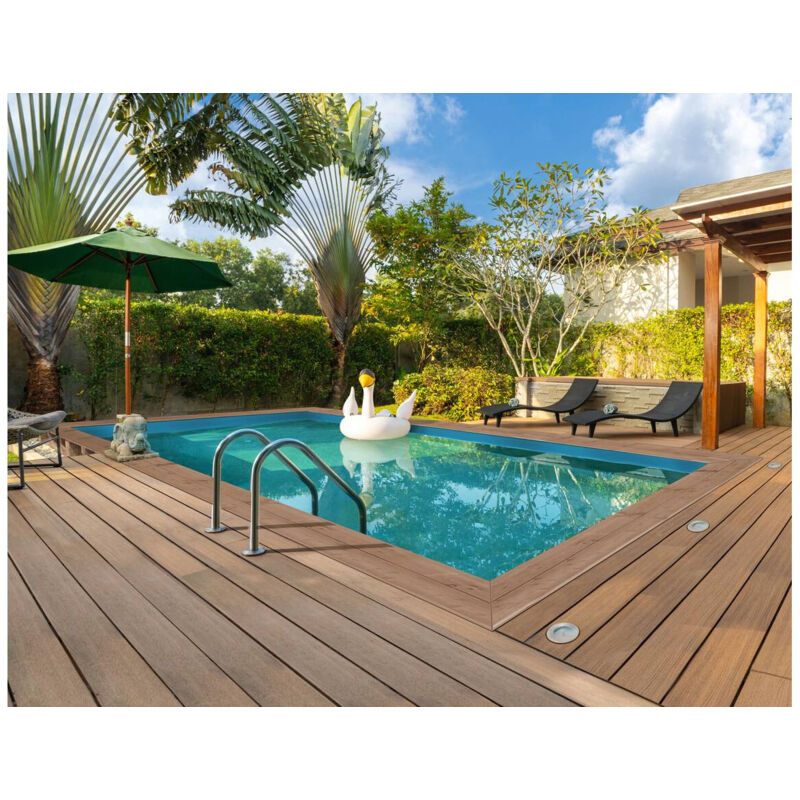 Piscina De Madera Rectangular &Quot; Panama &Quot;- 6.20 X 4.10 X 1.45 M