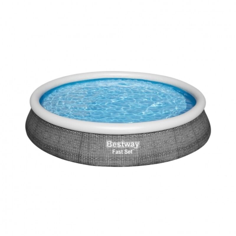 Bestway - Piscina Hinchable Con Filtro De Cartucho Fast Set Ratan 396X84Cm
