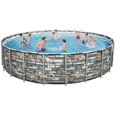 Piscina desmontable con bomba a cartucho Bestway 56889 Power Steel 671x132 cm