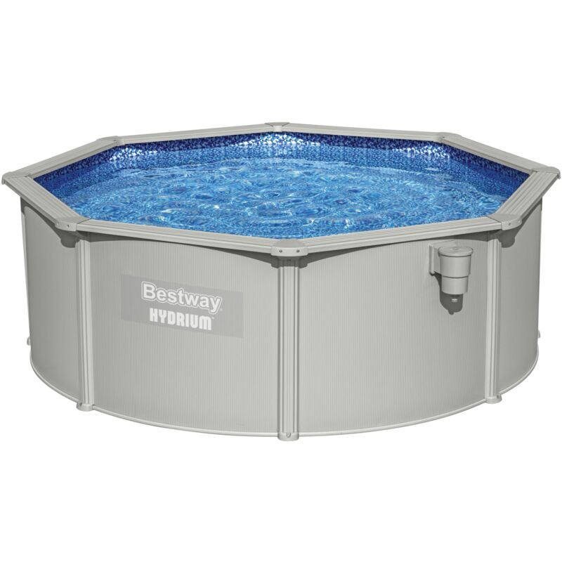 Piscina Desmontable Redonda Bestway Hydrium 360X120Cm Depuradora De Arena De 3028 L/H Tapiz De Suelo, Cobertor Y Escalera
