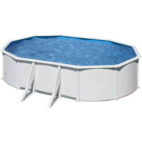 Piscina desmontable de acero O`bya Ovalada 610 x 375 x 120 cm KIT con depuradora de arena