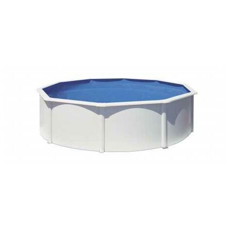 Piscina desmontable Gre Fidji circular de acero chapa blanca profundidad 1,20 m