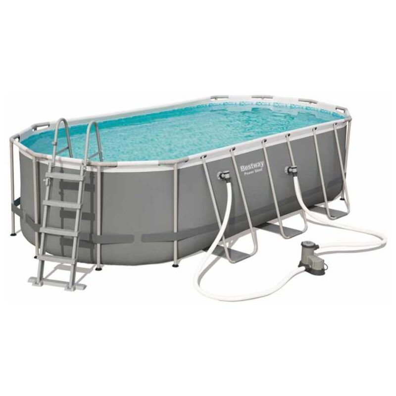

Piscina Elevada desmontable Ovalada 56710 Power Steel 549x274x122 cm - Bestway