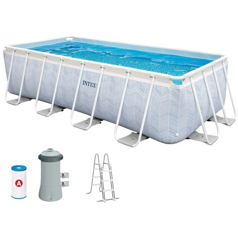 Piscina desmontable rectangular Intex Ultra XTR Frame 732x366x132cm +  depuradora