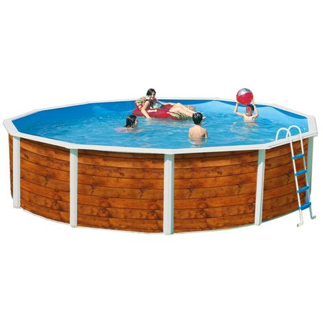 Piscina desmontable redonda decorada modelo étnica