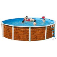 Piscina desmontable redonda decorada modelo étnica