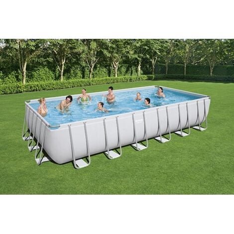 Piscina Desmontable Tubular BESTWAY Power Steel 732x366x132 cm Depuradora de arena de 5.678 litros/hora - 56475