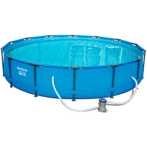 Piscina Desmontable Tubular Bestway Steel Pro 427x84 cm Depuradora de Cartucho de 2.006 litros/hora - 56595
