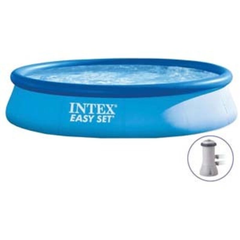 Piscina easy autoportante tonda cm.396x84h. - kg.17.80 - lt.7.290-filtro cartuccia (art.28142) 1 pezzi Intex