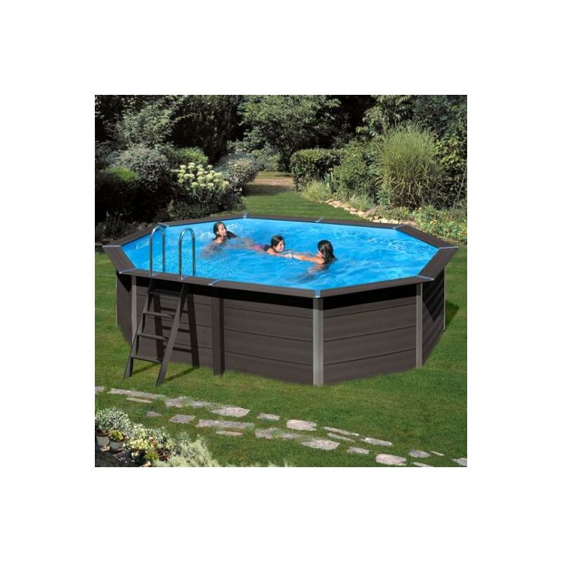 Gre - Piscina Ovalada Kpcov80 Composite Avantgarde 8.04 Mts X 3.86 Mts X 1.24 Mts De Alto