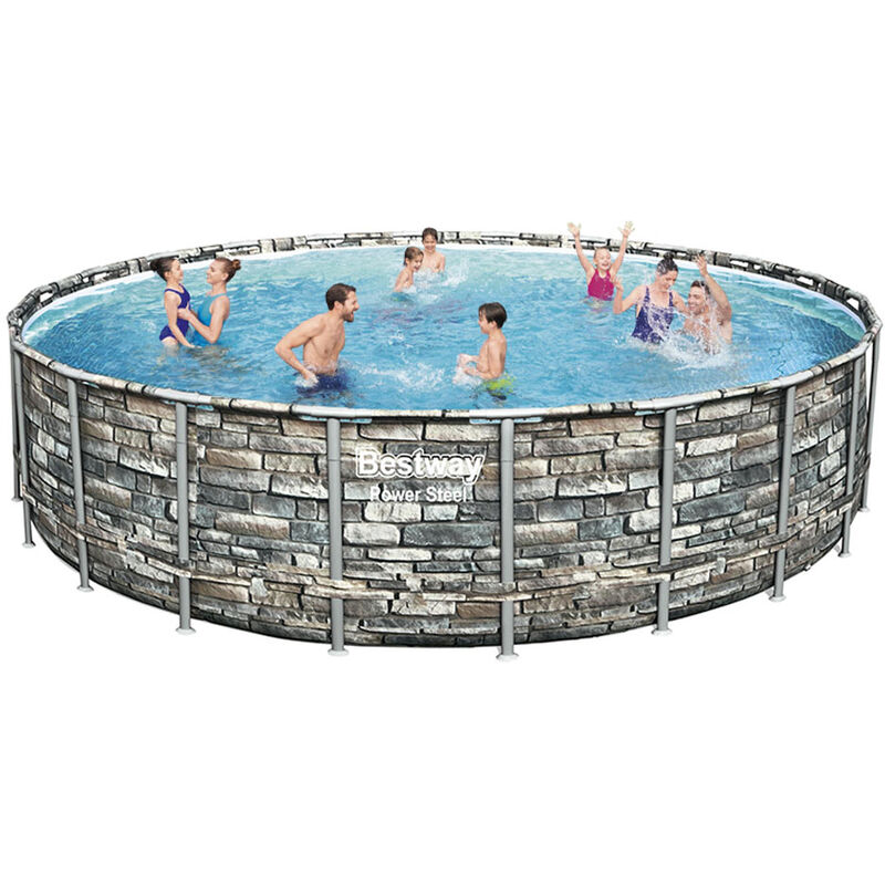 

Piscina Elevada desmontable con bomba a cartucho 56889 Power Steel 671x132 cm - Bestway