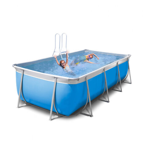 Piscina elevada desmontable rectangular 460x265 H125 New Plast completa Futura 460