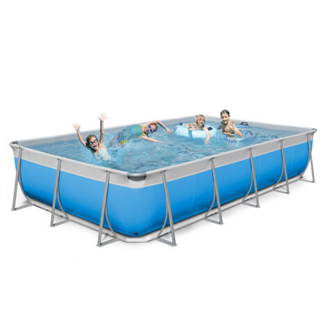Piscina elevada desmontable rectangular New Plast 650x265 H125 completa Futura 650