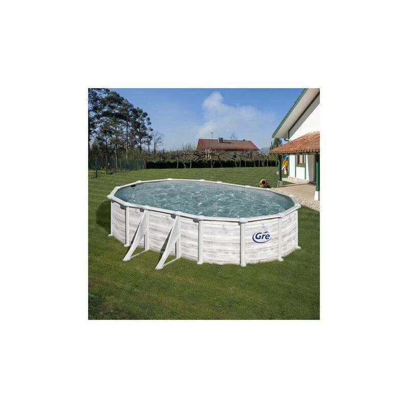 Piscina Gre Desmontable Groenlandia 610X375X132 Cmts Aspecto Nordico