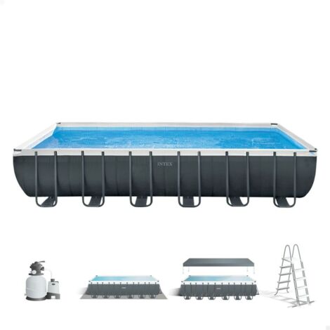 Piscina elevada rectangular INTEX Ultra XTR Frame 732x366x132 cm + depuradora