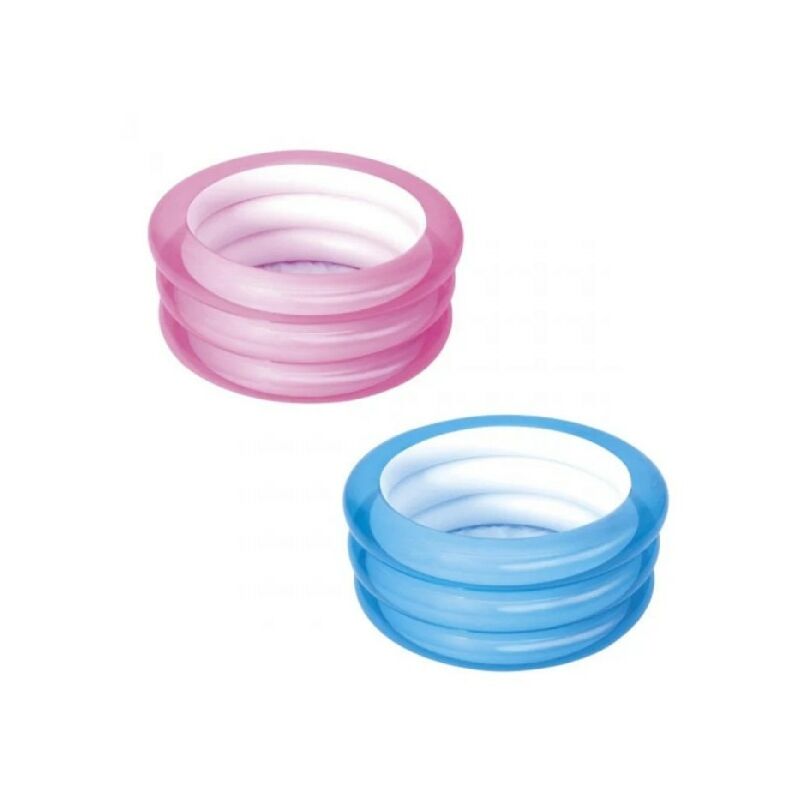 Trade Shop Traesio - Piscina Hinchable De Fondo Para Niños Con 3 Anillos 70X30Cm 2 Colores Surtidos 51033