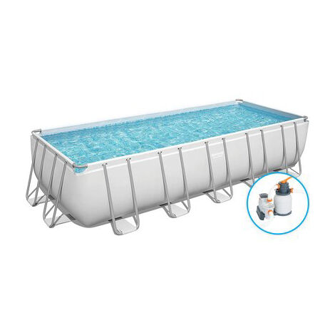 Piscina fuori terra Bestway 5612B Power Steel rettangolare 640x274x132cm