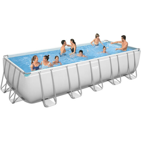 Piscina Fuori Terra Bestway 5612B Power Steel Rettangolare - CM.640x274x132H