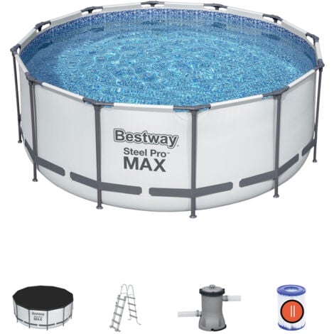 Piscina fuori terra Bestway 56420 Rotonda Steel Pro Max 366x122 cm