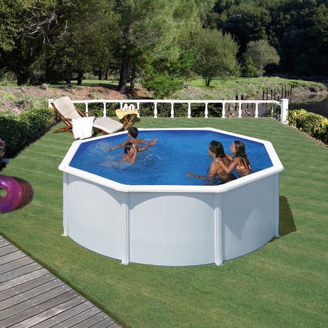 Piscina Fuori Terra Gre Modello Fidji 35 X 120 Senza