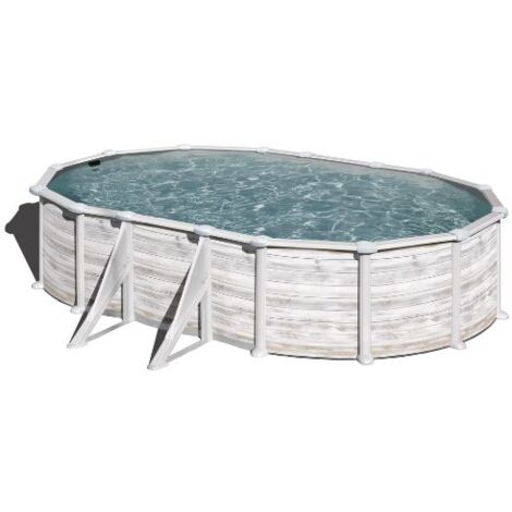 Piscina fuori terra in acciaio Groenlandia 610x375x132 cm