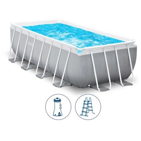 Piscina fuori terra Intex Prisma Frame con Pompa filtro Scaletta 400x200Xh122 cm INTEX 26790 NP