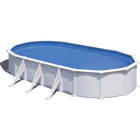 Piscina fuori terra ovale Fidji di Gre 800x470 cm