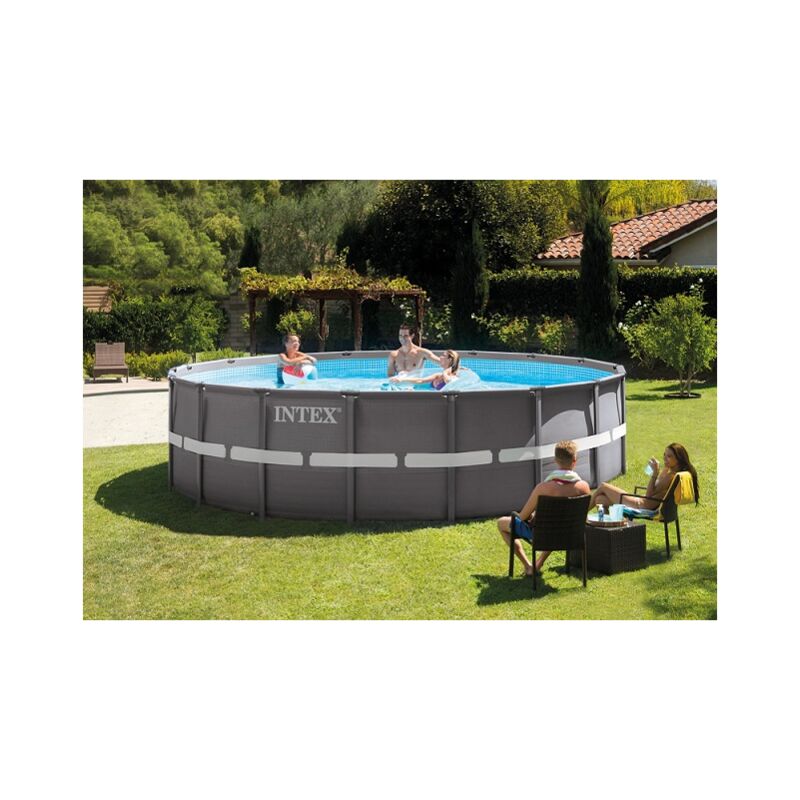Piscina Fuoriterra Tonda Ultraframe Intex Cm. 549x132h Pompa A Sabbia Xtr
