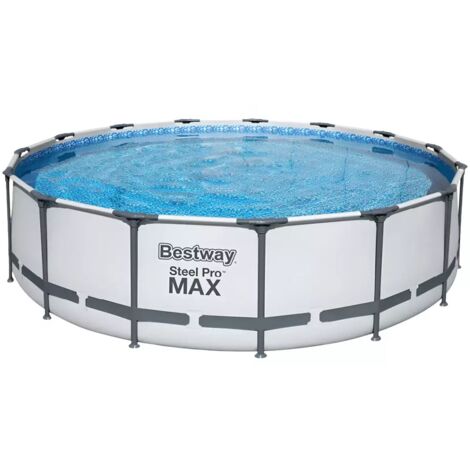 Piscina Fuori Terra Telaio 457x107 cm Scaletta Esterna Pompa Filtrante