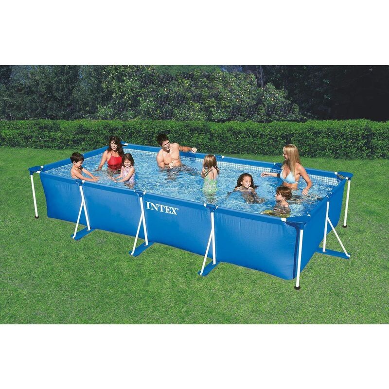 Piscina fuoriterra da giardino piscina montabile Intex rettangolare altezza: 260-160-65 cm