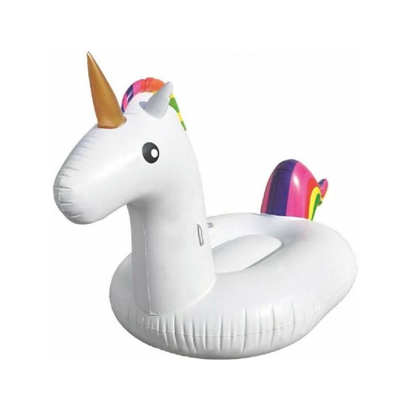 Hinchable Gigante Unicornio Isla Flotante Piscina Marina 2 X 1 X 0,9 M