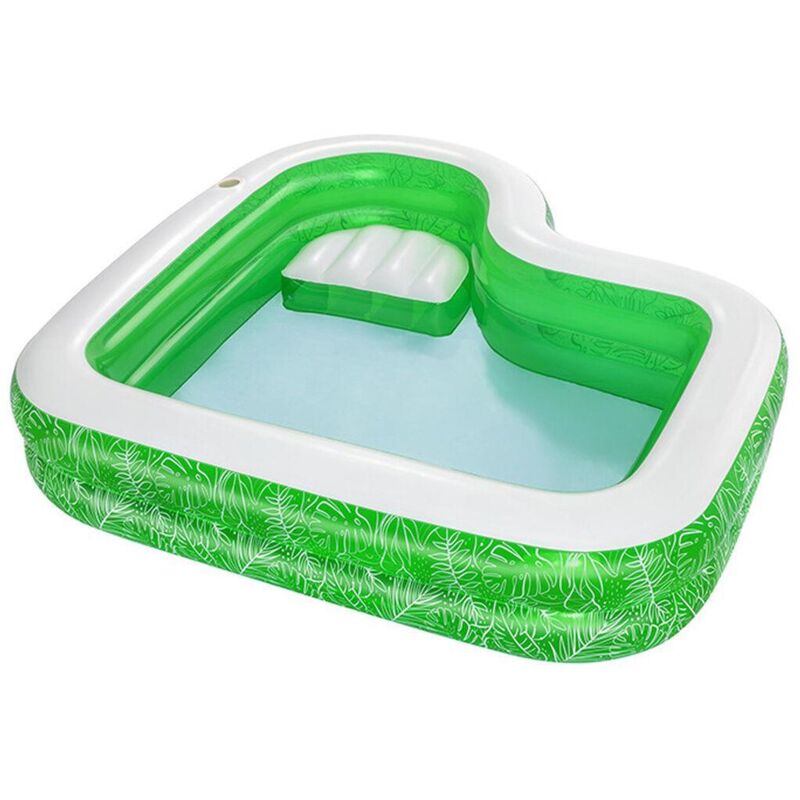 Bestway Tropical Paradise Piscina Gonfiabile Verde 231x231x51 Cm