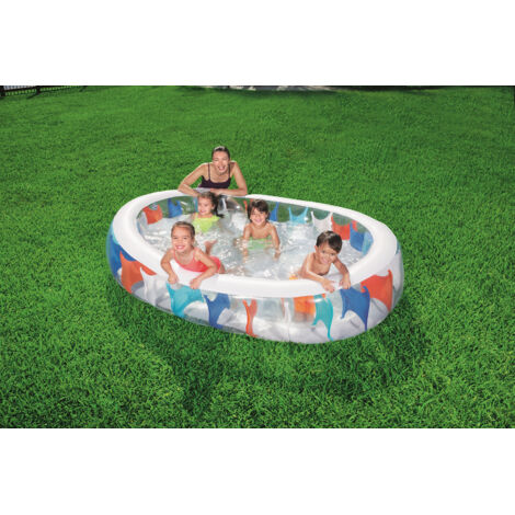 Piscina Gonfiabile Multicol.Cm.152x234x51h 54066b