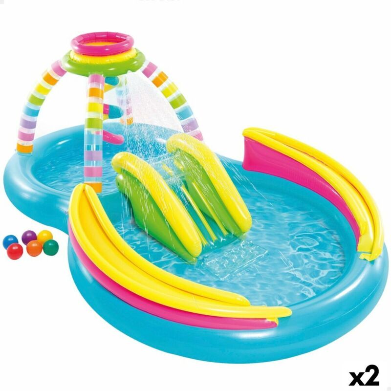 Intex - Piscina Gonfiabile per Bambini Arcobaleno 374 l 295 x 109 x 191 cm (2 Unità)