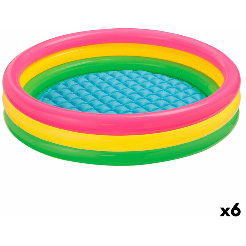 Piscina Gonfiabile per Bambini Intex Sunset Anelli 275 L 147 x 33 x 147 cm (6 Unità)