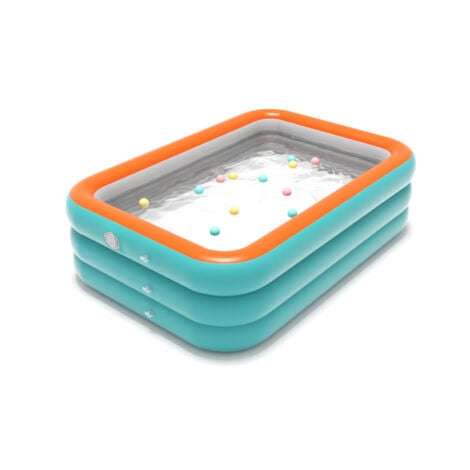 Piscina gonfiabile pieghevole per bambini Nuotata pieghevole per bambini a 3 strati per cortile esterno 2,6 m/8,5 piedi