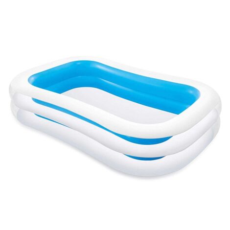 Piscina Gonfiabile Rettangolare per Famiglia Fuori Terra Giardino Estate